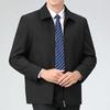 Spring and Autumn Men's Wool Jackets, High-end Middle-aged Business Casual Cashmere Plaid Jackets, Dad and Senior Cadre Tops