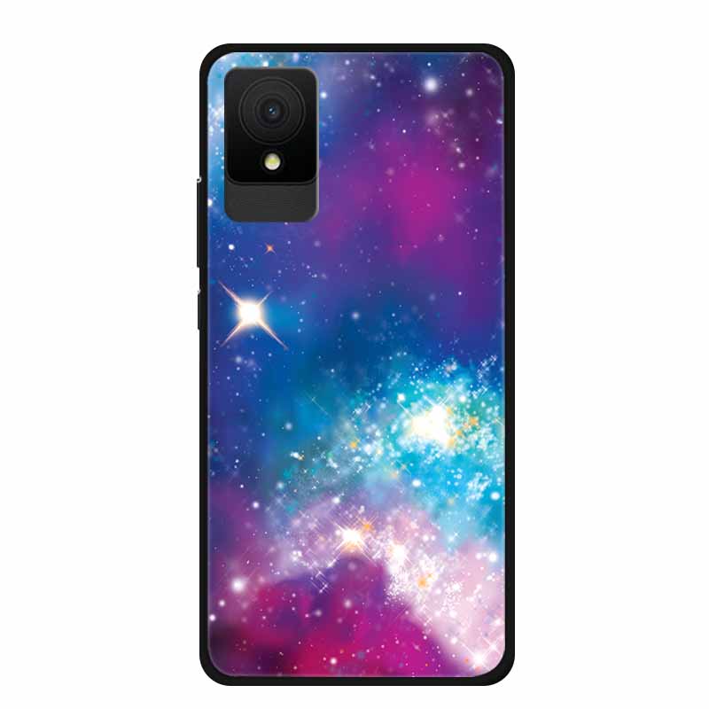 For TCL 501 Case Original Soft Silicone TPU Phone Cases Back Cover For TCL501 Scenery Shockproof Marble Painted Bumper Cute etui