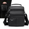 Men's Vertical Shoulder Bag: Business Casual Multi-compartment Backpack Briefcase