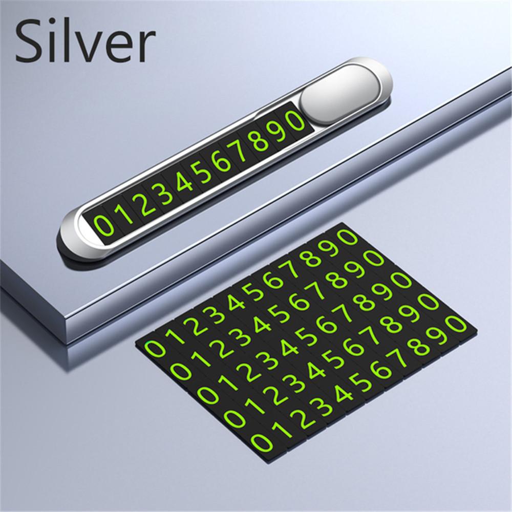 Универсальная Автомобильная Светящаяся Временная Парковочная Карта Ночной Телефонный Номер Карточка Универсальный Скрытый Автомобильный Мобильный Временный Стоп Знак Интерьер