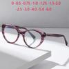 Sheet Frame Blue Light Blocking Cat Eye Prescription Glasses Women Student Myopia Photochromic Spectacles 0 -0 .5 -0 .75 To -6 .0