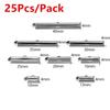 25 шт./упак., обжимные колпачки, застежка-слайдер, пряжки, трубки, разъемы для браслетов «сделай сам», фурнитура для ткацкого станка, аксессуары для изготовления ювелирных изделий