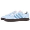 Custom Adidas VL COURT 2.0 Blue Tone Smile Beast Abrasion Resistant Low top German Army Trainers Unisex Blue JS3003(Team2152-)