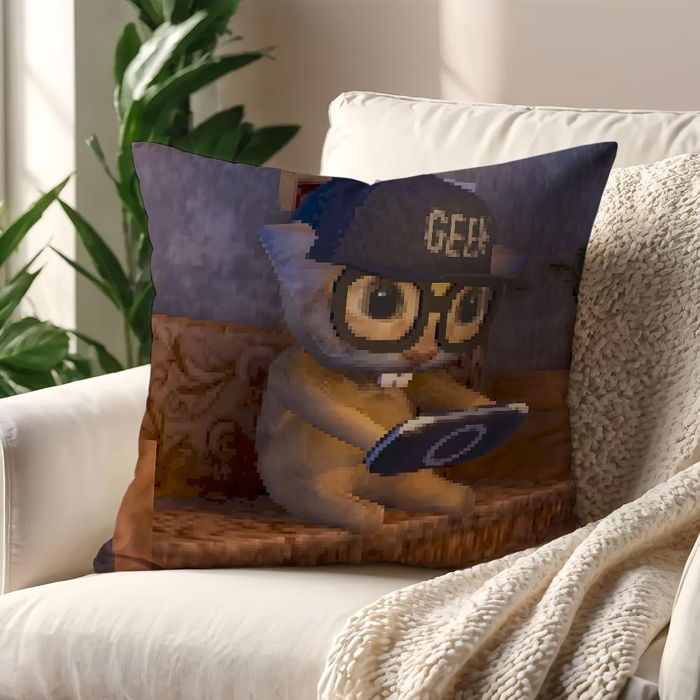 Airdays Кошка Мем Милый наволочка Декор Комната Магазин Автомобиль Лучший Домашний Офис Кофейная Подушка Диван Печать Нордическая Простота Хит