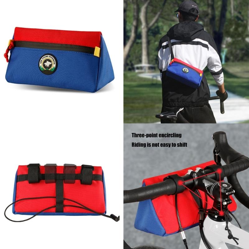 Велосипедные Сумки на Руль Велосипеды Сумка для Езды по Городу с Плечевым Ремешком Водонепроницаемая Сумка на Верхнюю Трубу Велосипеда Сумка на Переднюю Раму