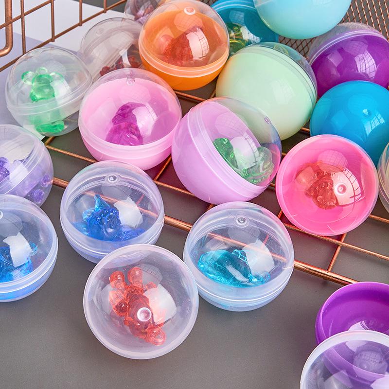 50мм Прозрачный Кристальный Гашапон Шар для Игровых Автоматов, Подарочные Шары, Развлекательные Автоматы и Призы Пасхальных Яиц.