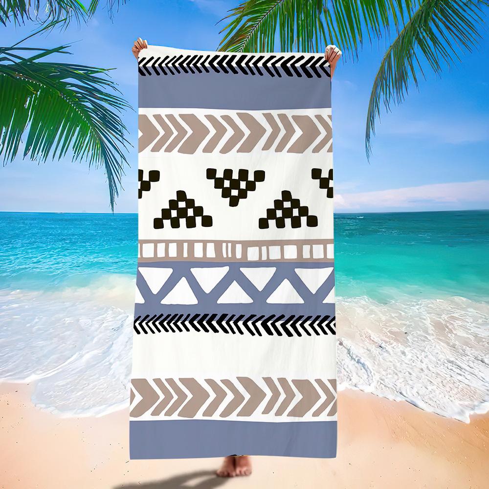 Popular Bohemian Beach Towel Digital Printing Quick-Drying Bath Towel Microfiber Beach Towel