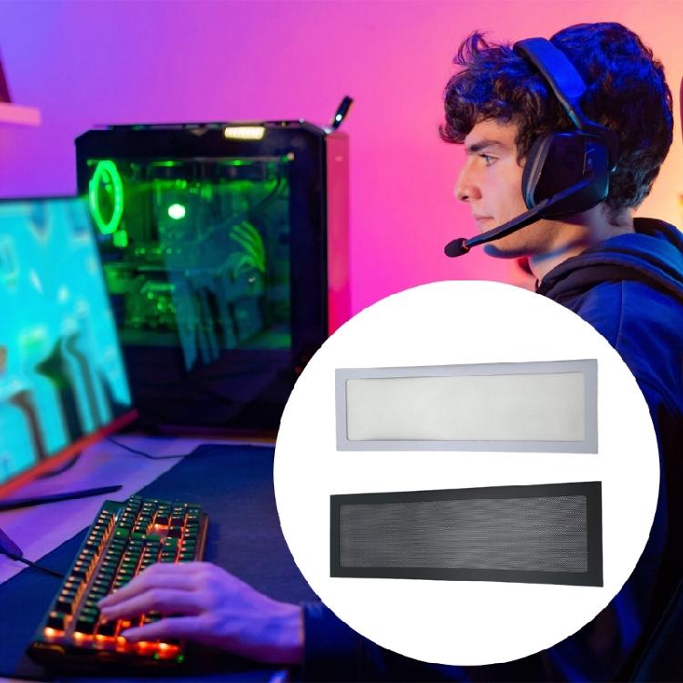 Пылезащитный сетчатый фильтр для корпуса ПК 360x120 мм, ПВХ, пылезащитный, магнитный, защитный, для вентилятора охлаждения компьютера.