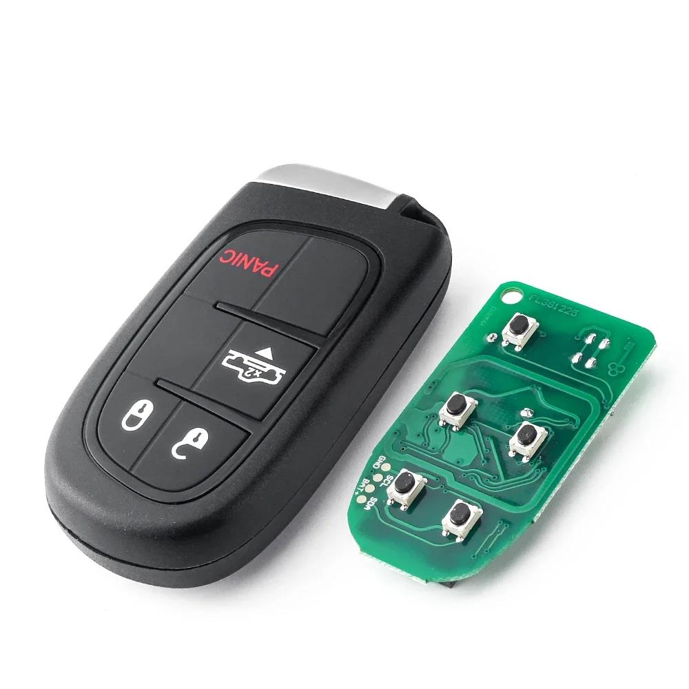 KEYYOU 2/3/4/5 кнопочный Пульт для Автомобиля Для Chrysler Jeep Cherokee Dodge RAM Durango FCCID GQ4-54T 434 МГц ID46 PCF7953M Смарт-Карта 2004+