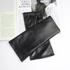 Women's Fingerless Gloves Black Genuine Leather Fashion Sheepskin Tube New Product Launched