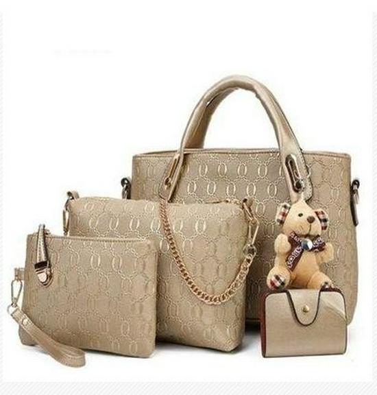 Летние женские сумки: Новый комплект из четырех предметов для матери и ребенка с сумкой-мессенджером и сумкой-медведем