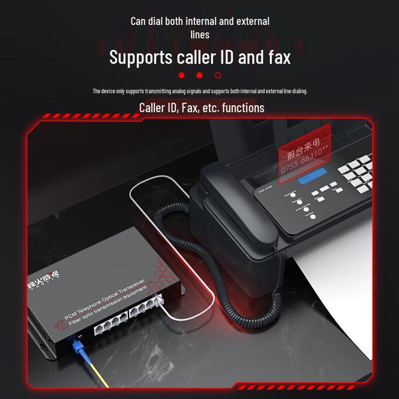Fenghuo Weishi 8-портовый оптический мультиплексор PCM Voice & Fast Ethernet