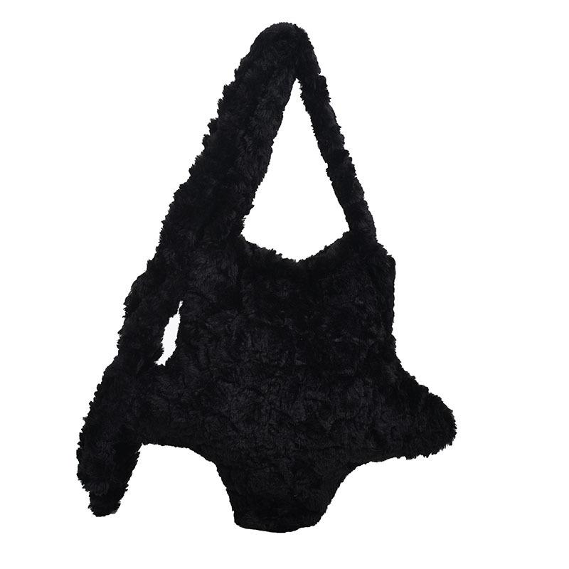 Симпатичная плюшевая сумка-мессенджер из Японии и Кореи, женская сумка-мессенджер большого объема со звездами, универсальная сумка через плечо