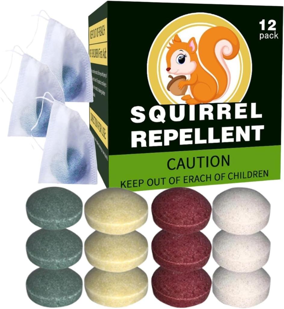 Squirrel Pellets, 12 Pack for Outdoor Garden Use