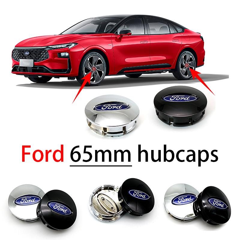 LLB4 4Pcs abs Car Styling Wheel Center Hub Cap Emblem Logo Hub Cap For Ford Fiesta Mondeo Fusion Explorer Escape Shelby Car Styling
