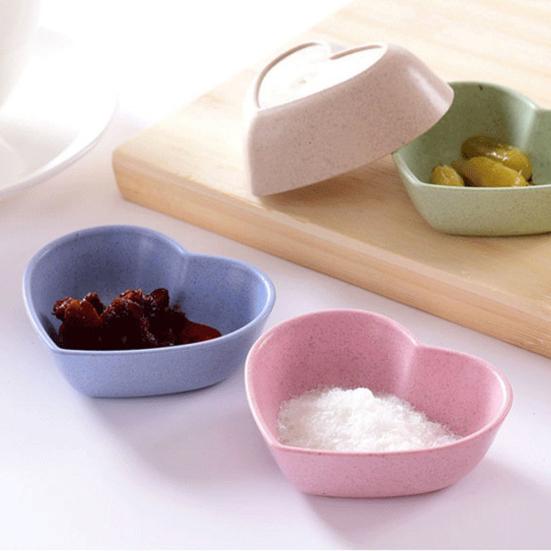 Блюдо для приправы с цветочным сердечком, круглая форма, уксусные блюдца, тарелка для закусок, посуда