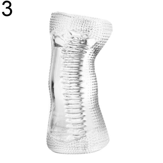 Transparent Soft Silicone Masturbator Aircraft Cup Men Penis Trainer Sex Toy