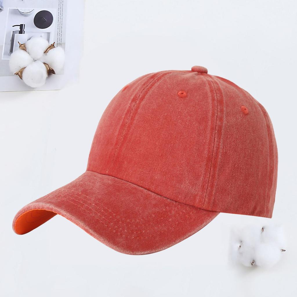 Manufacturers Baseball Cap  Washed Cotton Sun Hat Custom Logo Cowboy Soft Top Sunscreen Baseball Cap