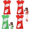 Lilo And Stitch Girl Dress With Polyester Fabric And Abstract Print For Spring Autumn Playtime