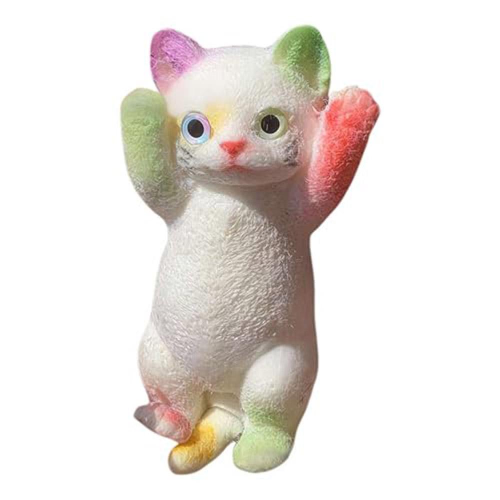 Кошка Сжимающая Игрушка Большая Кошка Сжимаемые Игрушки Мягкая ТПР Кошка Игрушка-Антистресс Супер Милая Игрушка-Снятие Стресса Кукла для Детей и Взрослых