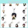 Immersive Demon Slayer Anime Cartoon Character Acrylic Keychain Bag Pendant Accessories Perfect Gift