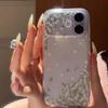 Чехол для телефона с цветочным узором и большим окном для Apple 17, подходит для iPhone 16/15 Pro и 14/13; Мягкий чехол для iPhone 12 с цветочным дизайном
