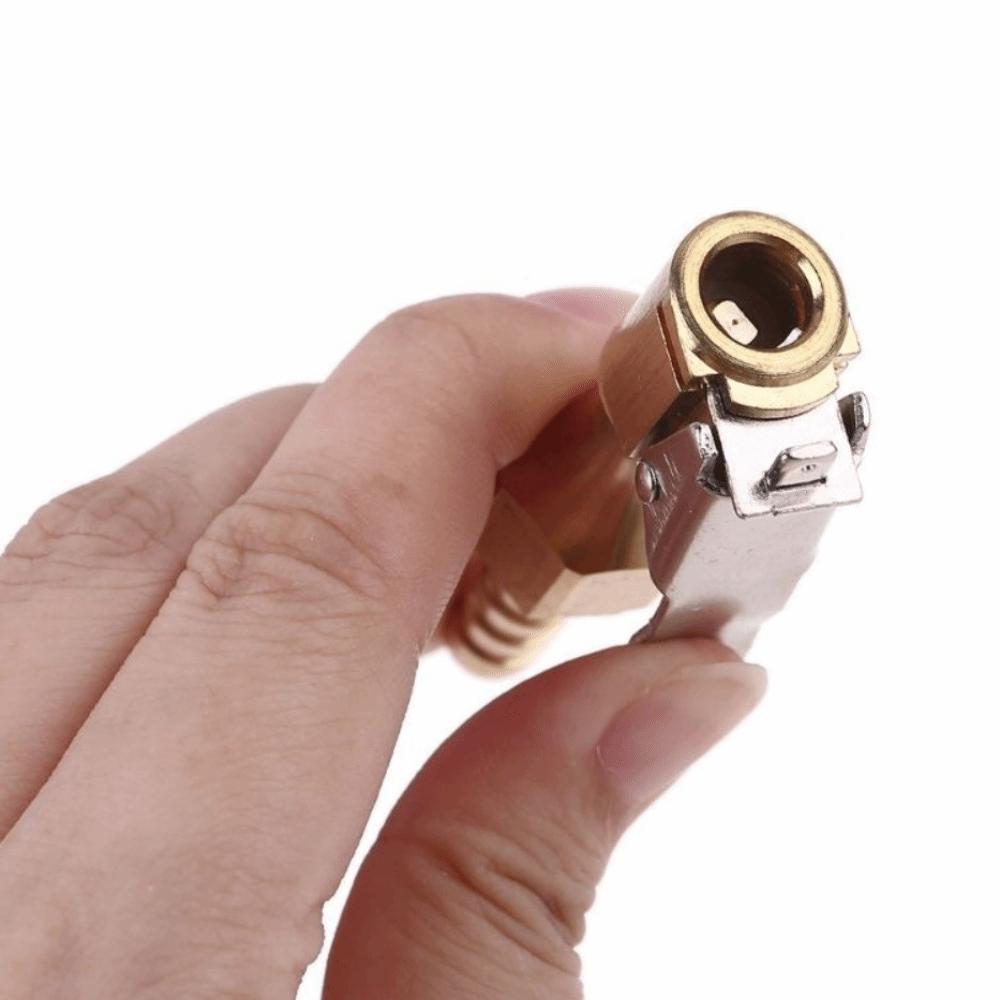 Copper Tire Inflator Adapter 6.5mm Tail Plug Locking Chuck Adapter Tire Technicians