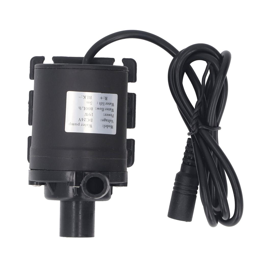 Submersible Pump 200GPH 800L/H Silent Water Pump for Fountain Pond Aquarium 5 Meter Lift DC24V