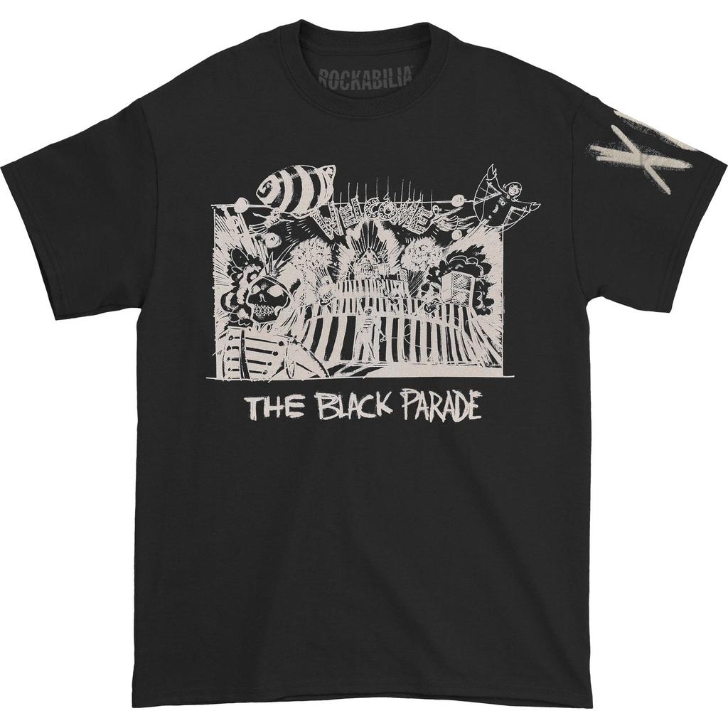 Men's My Chemical Romance XV Marching Frame (Back Print) Slim Fit T-shirt Large