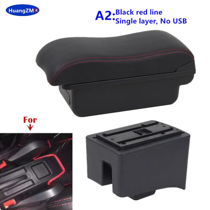 For Volkswagen Polo Armrest Box For Volkswagen VW Vento Polo V 2009-2020 Car Armrest box Storage box Retrofit Car Accessories