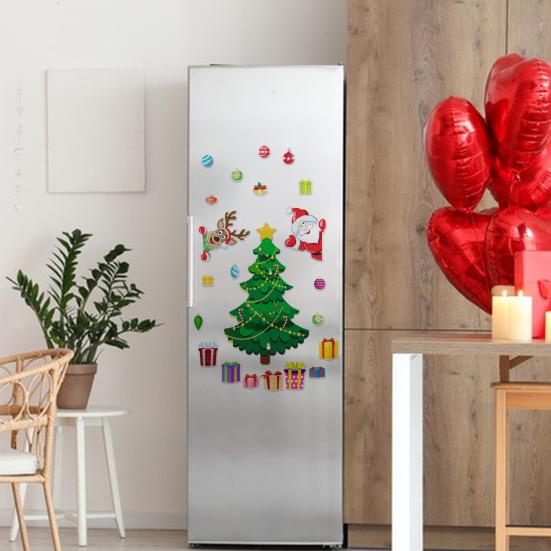 23 шт./компл. магнит на холодильник в виде рождественской елки, водонепроницаемый, Рождественская елка, Санта-Лось, подарочная коробка, магнит на холодильник
