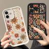 Shockproof Soft TPU Silicone Phone Cover Funda For iPhone 17 Air 16e 16 15 14 Pro Max 13 17 Pro Max 17 Pro 17 Cartoon Flowers Pattern Case