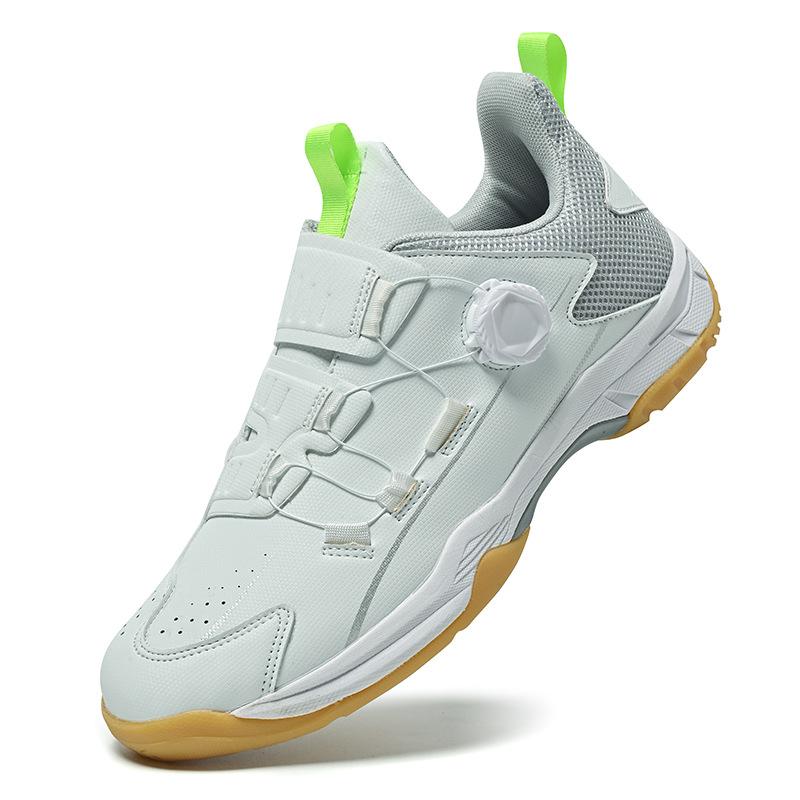 Large Size 46 And 47 Badminton Shoes For Men, Non-Slip Breathable Rotating Buckle Outdoor Sports Volleyball, Tennis, Table Tennis Shoes