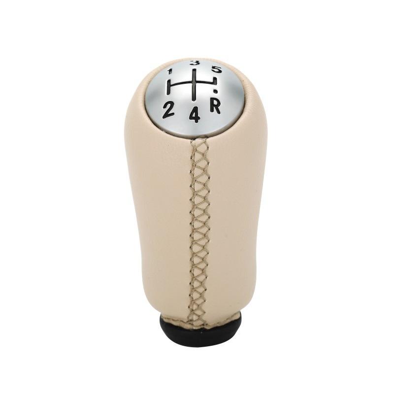 MT 5 Speed Leather/ABS Gear Shift Knob for Renault Megane II MK2 MK3 Scenic 2 Clio 3 III GearShifter Pen HeadBall Accessories