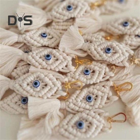 Брелок для ключей в виде рыбы с кисточкой Дизайн сумок Ключи Хлопковый брелок для ключей Легкое крепление Сумки Рюкзаки Брелок