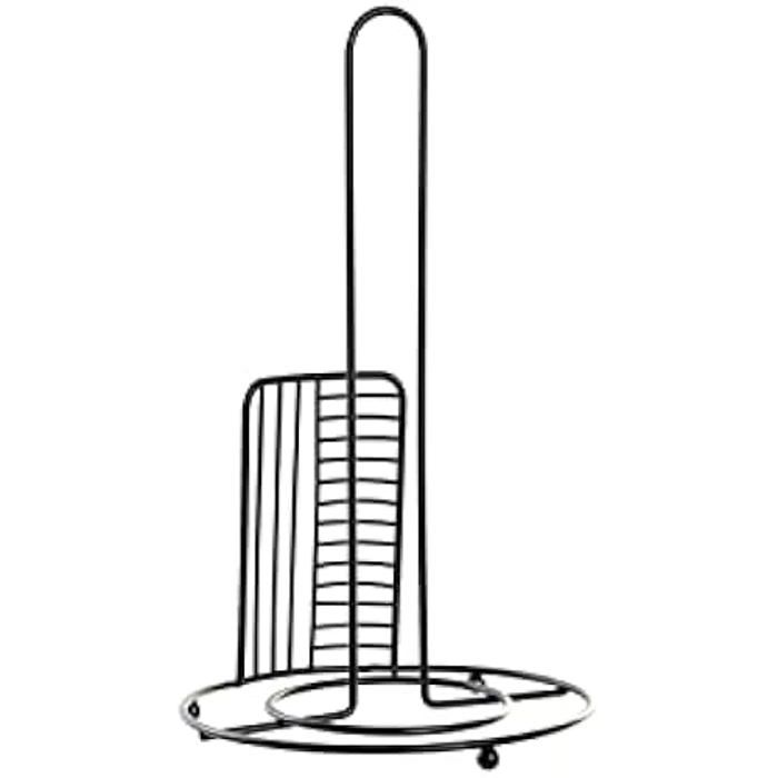 Toilet Roll Holder - DKD HOME DECOR - Metal - Black - 18.5 X 18.5 X 31.5 Cm - Standard