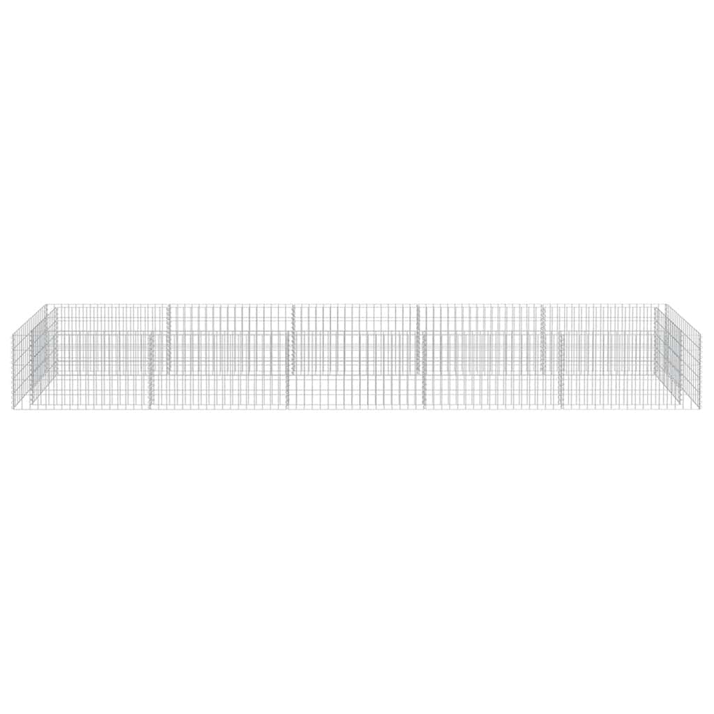 Gabion Raised Bed Galvanized Steel 450 * 90 * 50 cm