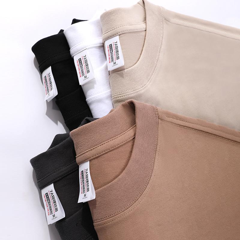 Zirunking Футболки унисекс, топы, футболки, однотонные топы, 100% хлопок, длинный рукав, уличная одежда, мягкие повседневные футболки, футболки с круглым вырезом SHUMIAN