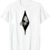 Hidden Alien Face Peeking Through Zipper Optical Illusion 3D T-Shirt Summer Streetwear Tops Camiseta Hombre Unisex