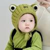 Cute Frog Ear Protection Hat Windproof Beanie Hat New Pullover Cap  Kids