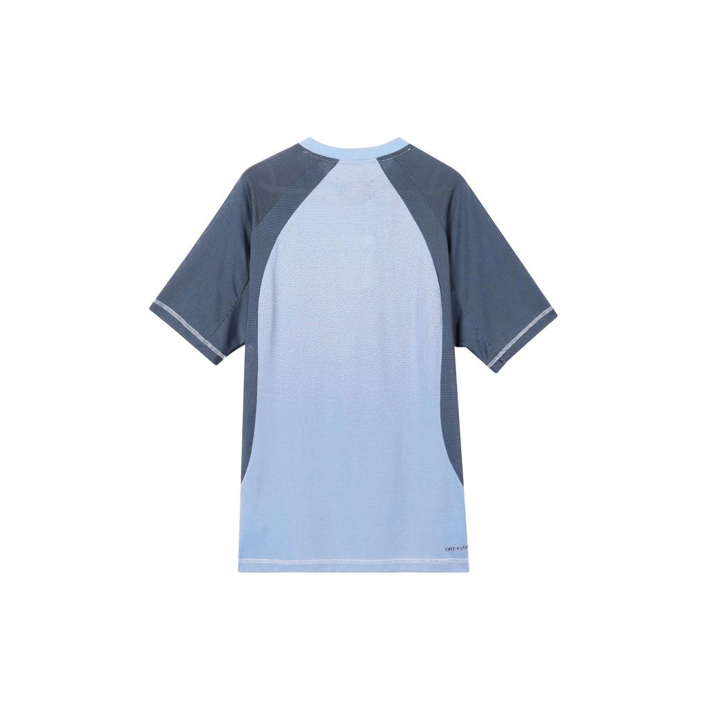 Jordan Dri-FIT ADV Sport Contrast Logo Быстросохнущая футболка с коротким рукавом для мужчин, светло-бирюзовый-синий DZ0576-425