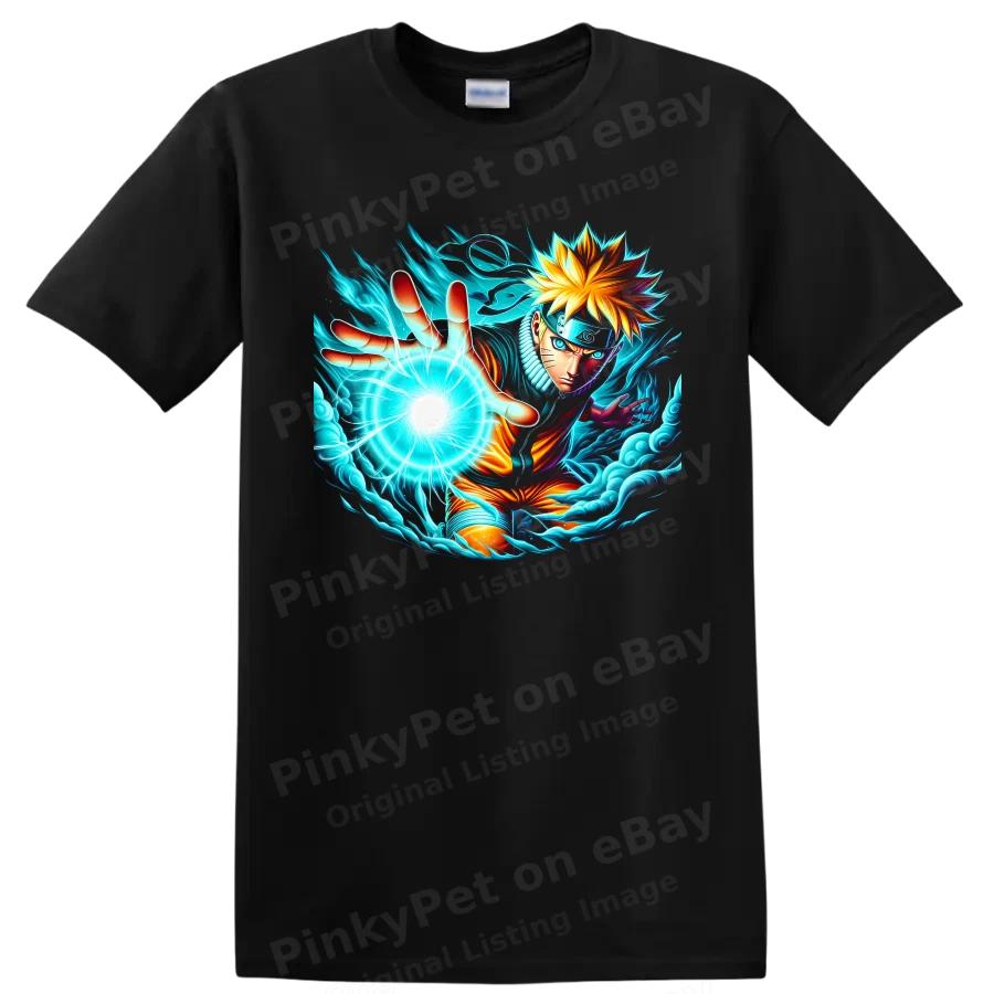 Uzumaki Six Paths Sage Mode Anime T Shirt w/ Energy Orb Graphic Art Tee