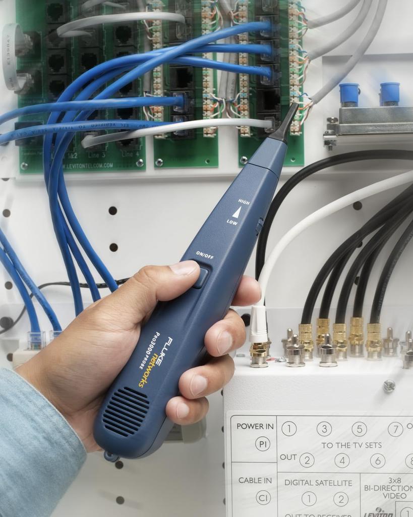 Fluke Networks Pro3000 Analog Tone and Probe Kit 26000900 [Genuine]