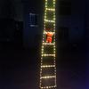 Christmas Light String Santa Claus Climbing On Rope Ladder Christmas Decoration 2025 for Home Xmas Tree Decor Hanging Pendants