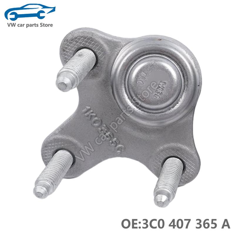 2PCS 1K0407365C 0407365B Suspension Control Arm Ball Joint For VW Golf MK6 GTI Tiguan Touran Passat CC Sciricco 1K0 407 366 C