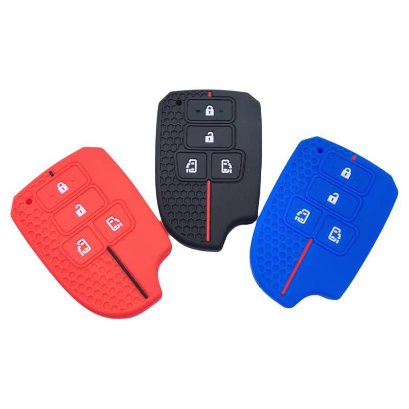 Силиконовый чехол для 4-кнопочного брелока Toyota для Vios, Yaris, Yaris X, Hiace