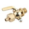 G1/4 Motorcycle Copper Threaded Brass Drain Petcock Shut Off Valve For Fuel Gas Oil Air 1/8 Inch -1/4 Inch Fuel Tap