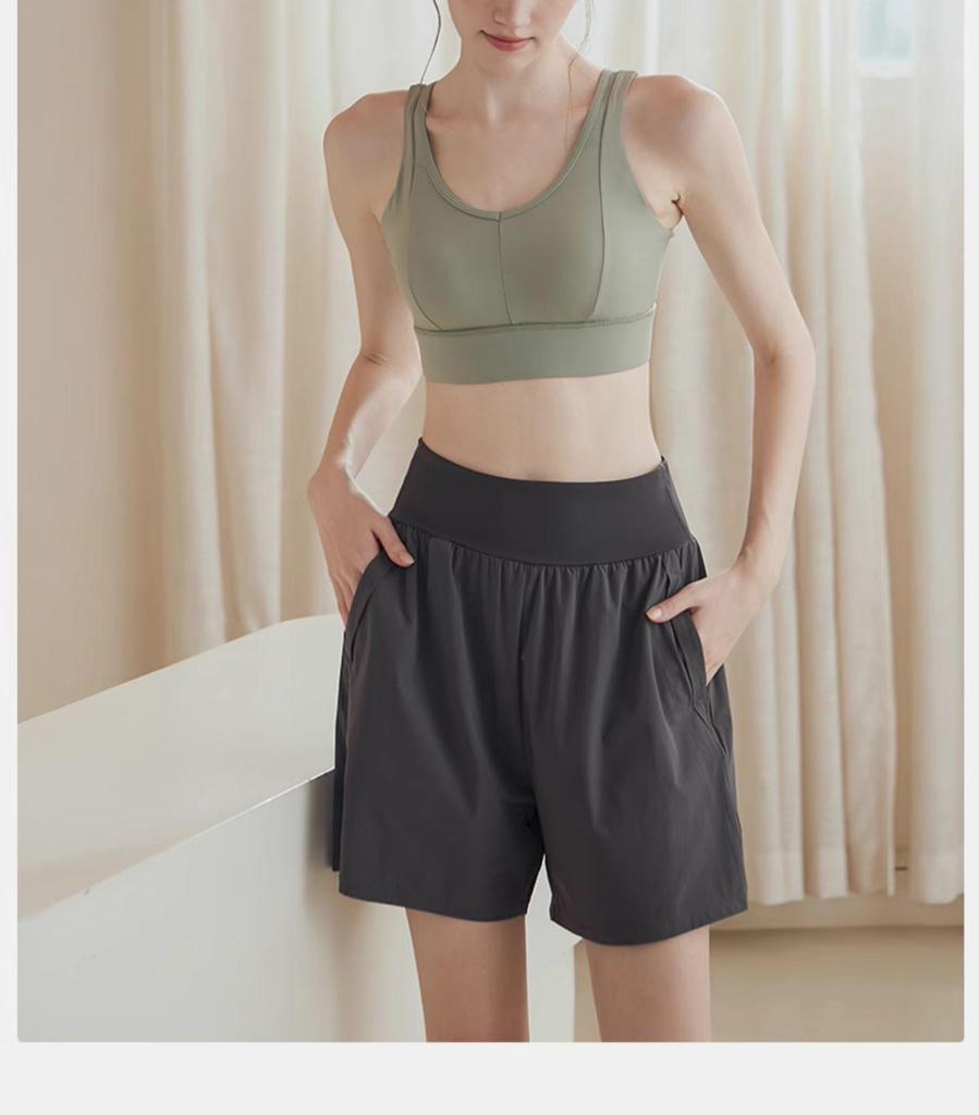 Women's Quick-Dry High-Waist Sports Shorts with Lining - Summer Thin Style for Running, Fitness, and Yoga