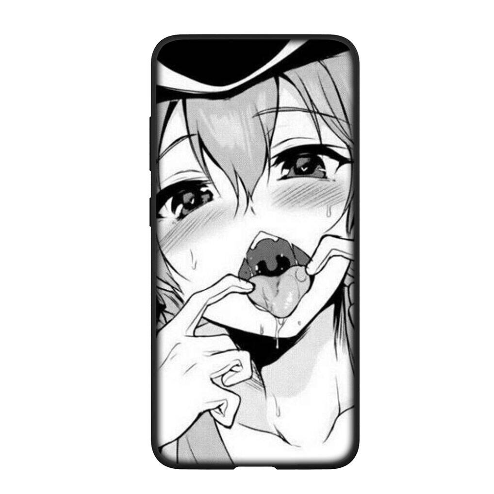 Для Samsung Galaxy S25 S24 S23 iPhone 17 16 15 Xiaomi Redmi Note 14 13 12 11 Plus Pro Max Чехол Ahegao Hentai Манга Аниме Девушка Waifu OPPO Huawei Обложка