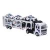 Transport Car Carrier Truck with 6 Alloy Car Model 2 Layers Carrier Truck Toy for Indoor Outdoor